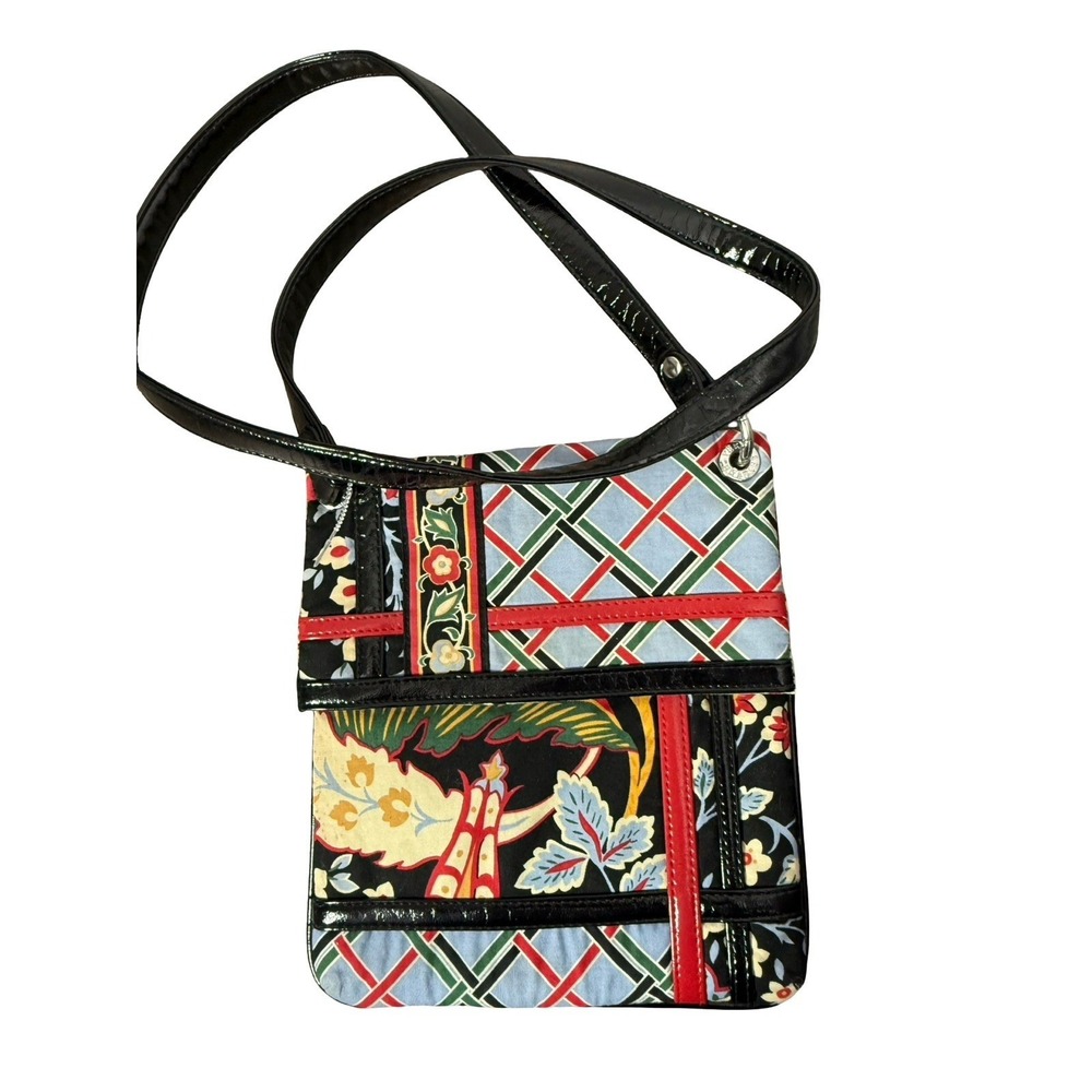 VERA BRADLEY Versailles Flipster Crossbody Handbag Multicolor Floral‎